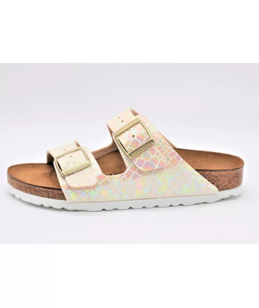 Women birkenstock Mules- Arizona Shiny Snake