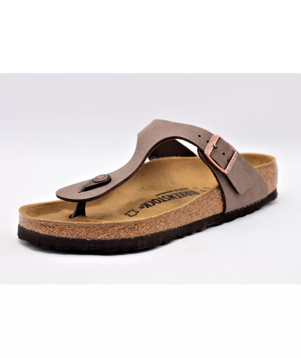 Women birkenstock Mules- Gizeh Birko-Flor Moka