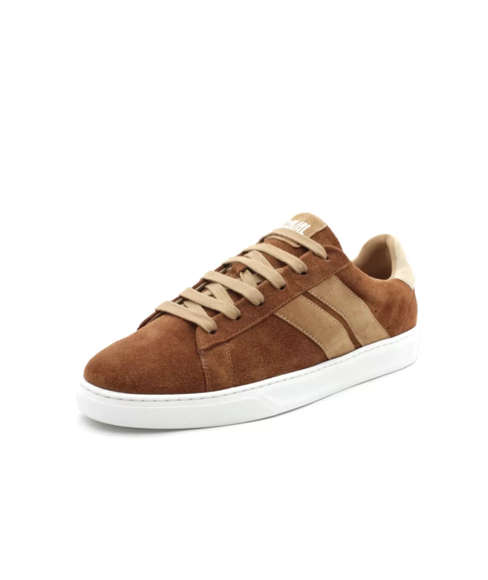 Man caval Sneakers- Slash Brown Coffee