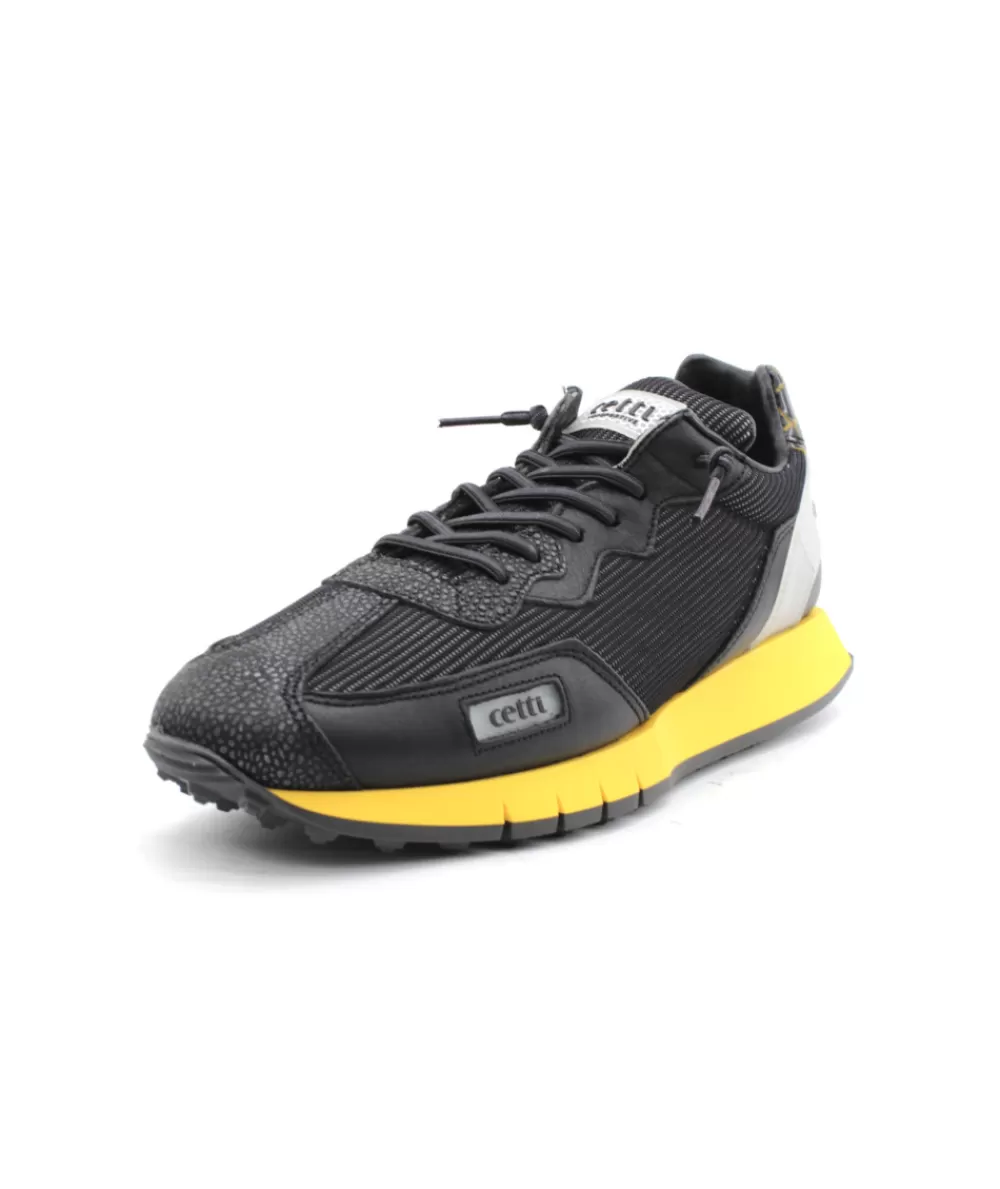 Man cetti Sneakers- C1293 Train Grey Black