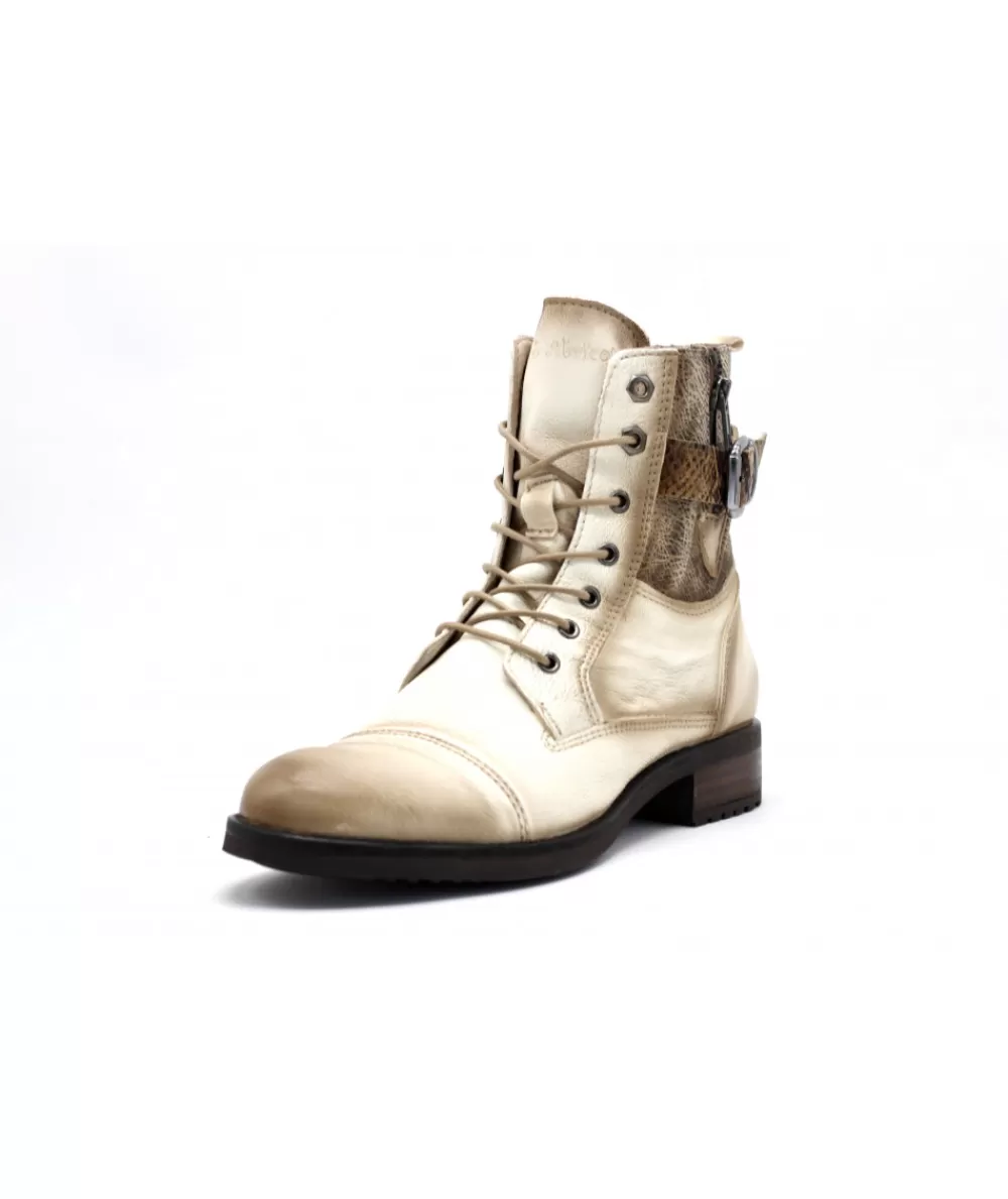 Women coco & abricot Ankle Boots-Coconut & Apricot Calliope