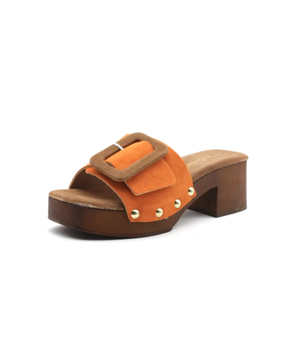 Women coco & abricot Mules-Coconut & Apricot Caramany V2811A