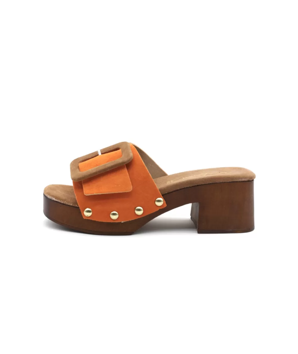 Women coco & abricot Mules-Coconut & Apricot Caramany V2811A