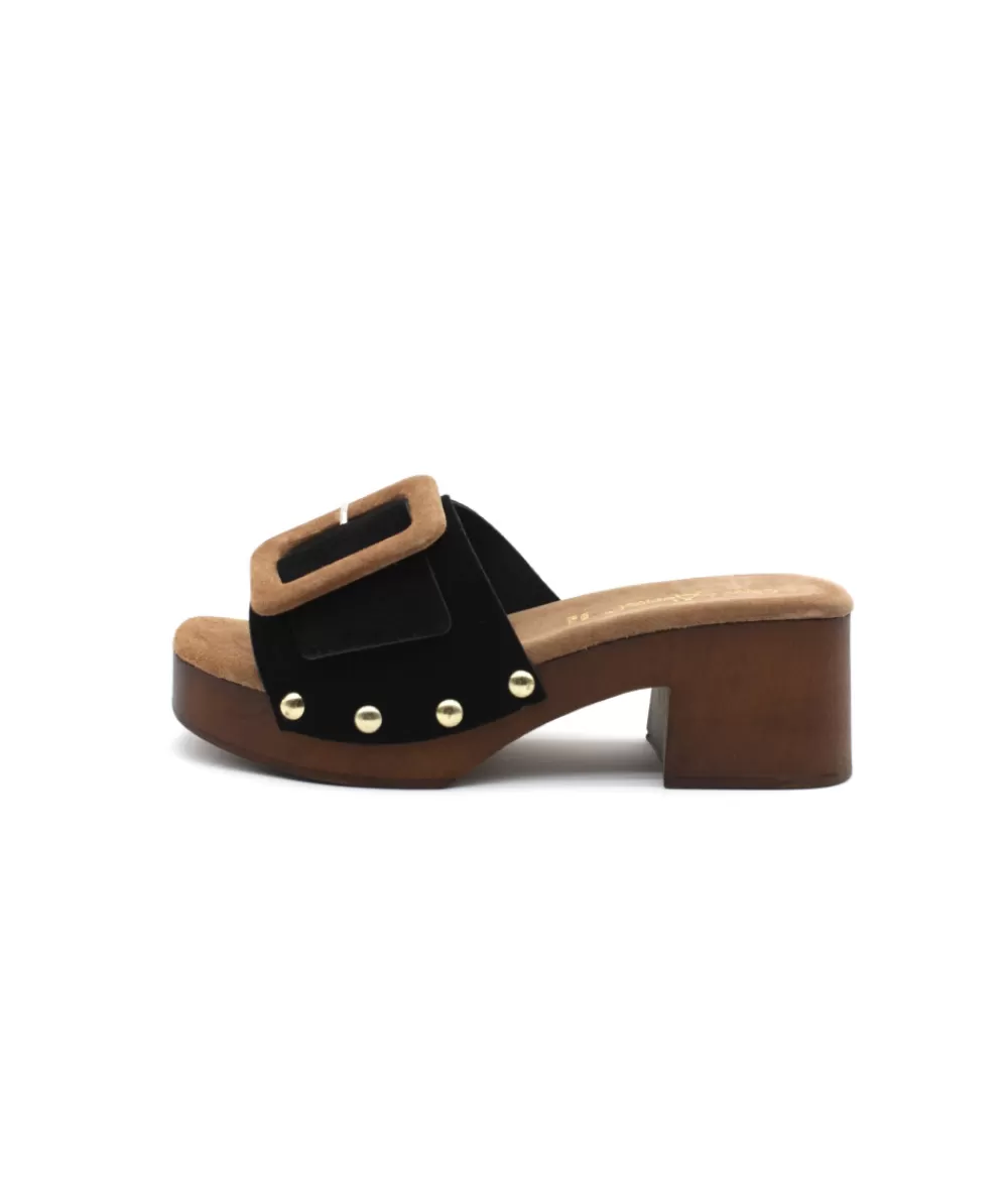 Women coco & abricot Mules-Coconut & Apricot Caramany V2811A