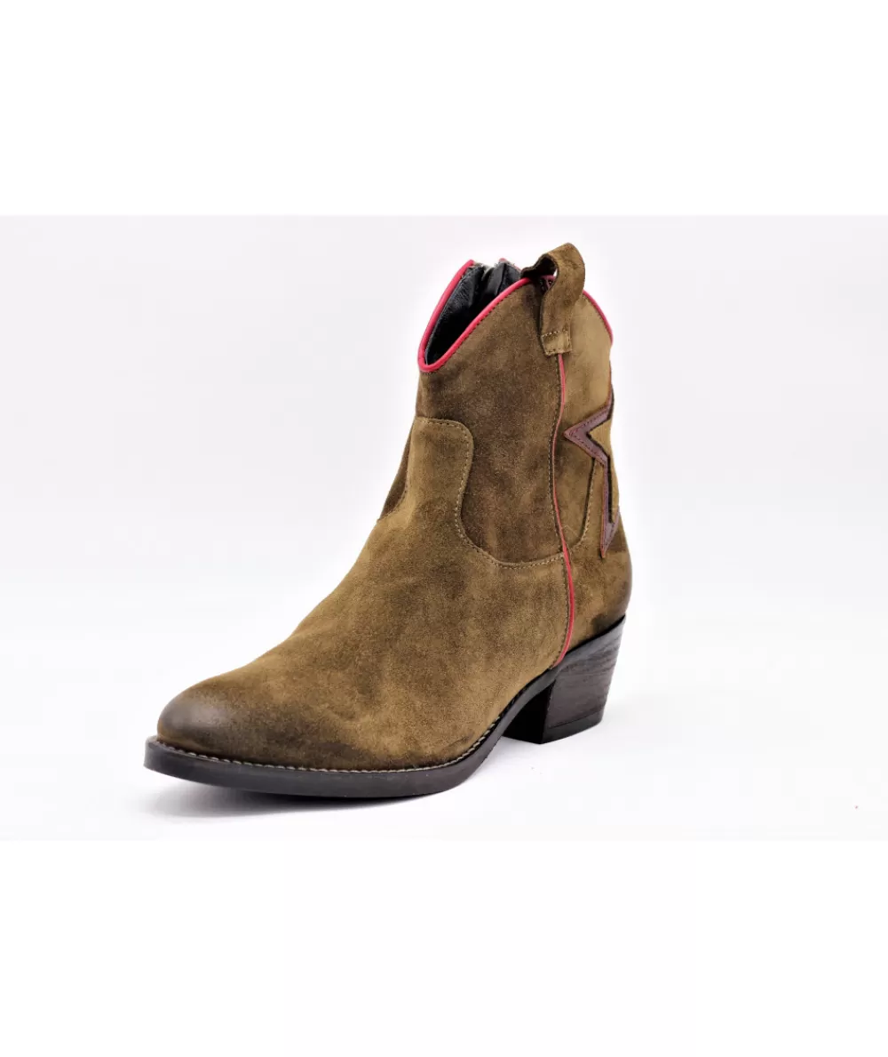 Women coco & abricot Ankle Boots-Coconut & Apricot Daglan V1631A