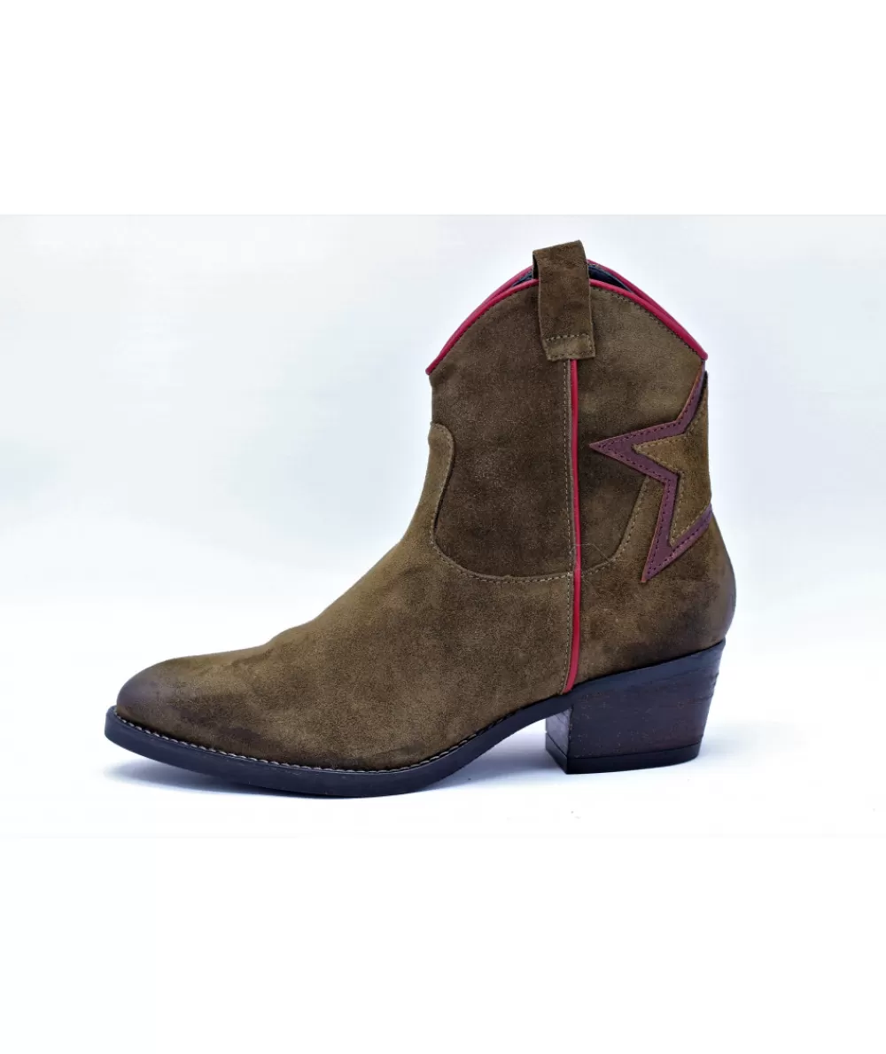 Women coco & abricot Ankle Boots-Coconut & Apricot Daglan V1631A