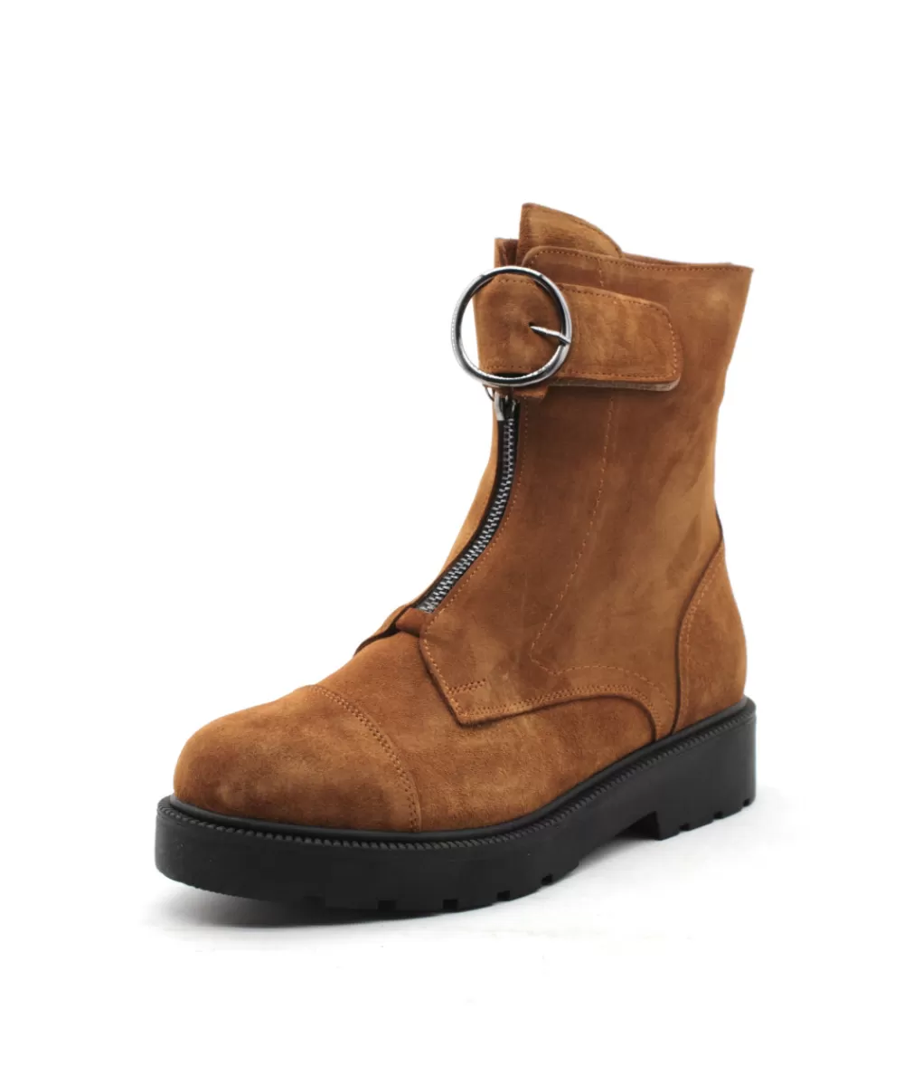 Women coco & abricot Ankle Boots-Coconut & Apricot Menigoute V2508A