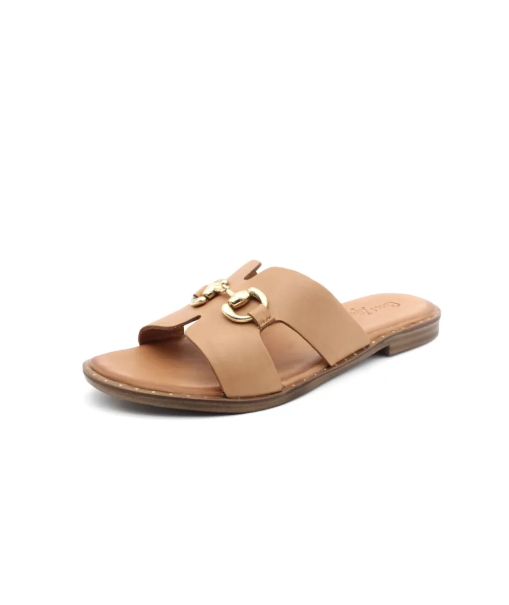 Women coco & abricot Mules-Coconut & Apricot Miraval V2355A