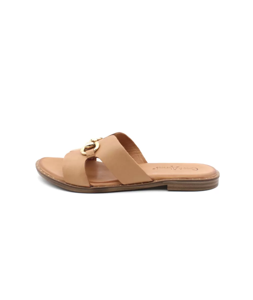 Women coco & abricot Mules-Coconut & Apricot Miraval V2355A