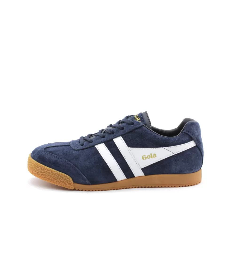 Women gola Sneakers- Harrier Suede Navy White