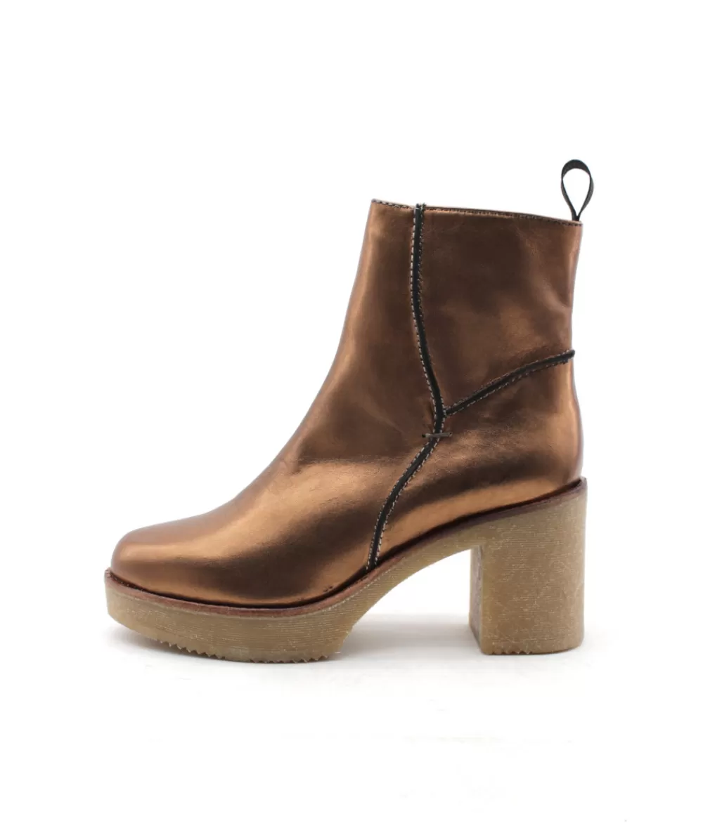 Women rosemetal Ankle Boots- Fresville H0800E